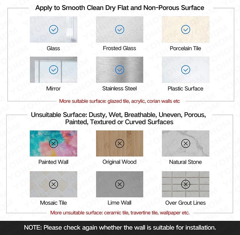 OHOM Stainless Steel Vacuum Suction Cup Bathroom Shower Holders - Removable Towel Rack, Bathrobe and Loofah Hooks with Brushed Finish - Image 5